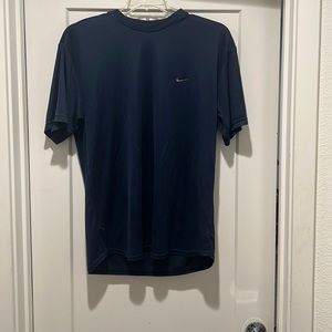 Nike dri-fit shirt in size large dark blue